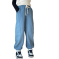 Load image into Gallery viewer, Girls Fleece Sweatpants Baggy Jogger Pants High Waist with Pockets
