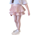 Load image into Gallery viewer, Girls 2-Layer Ruffle Mini Skirt Smocked Waist Cute Tiered Skirts with Shorts
