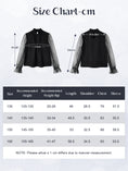 Load image into Gallery viewer, Girls Long Sleeve Shirts Chiffon Blouses with Polka Dot
