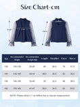 Load image into Gallery viewer, Girls Long Sleeve Shirts Chiffon Blouses with Polka Dot
