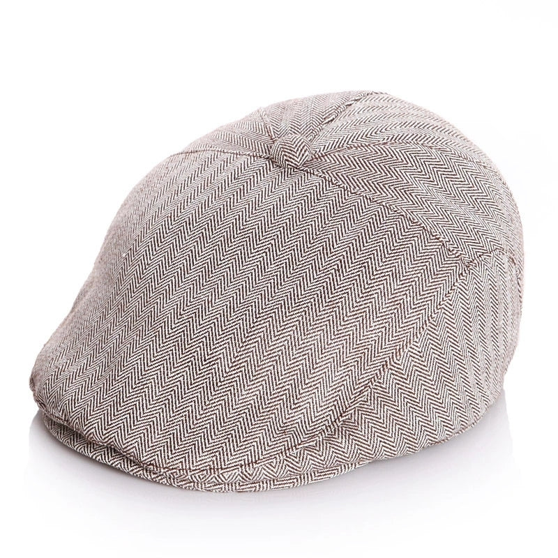 Boy's Tweed-Newsboy Cap Toddler Cotton Beret Hat
