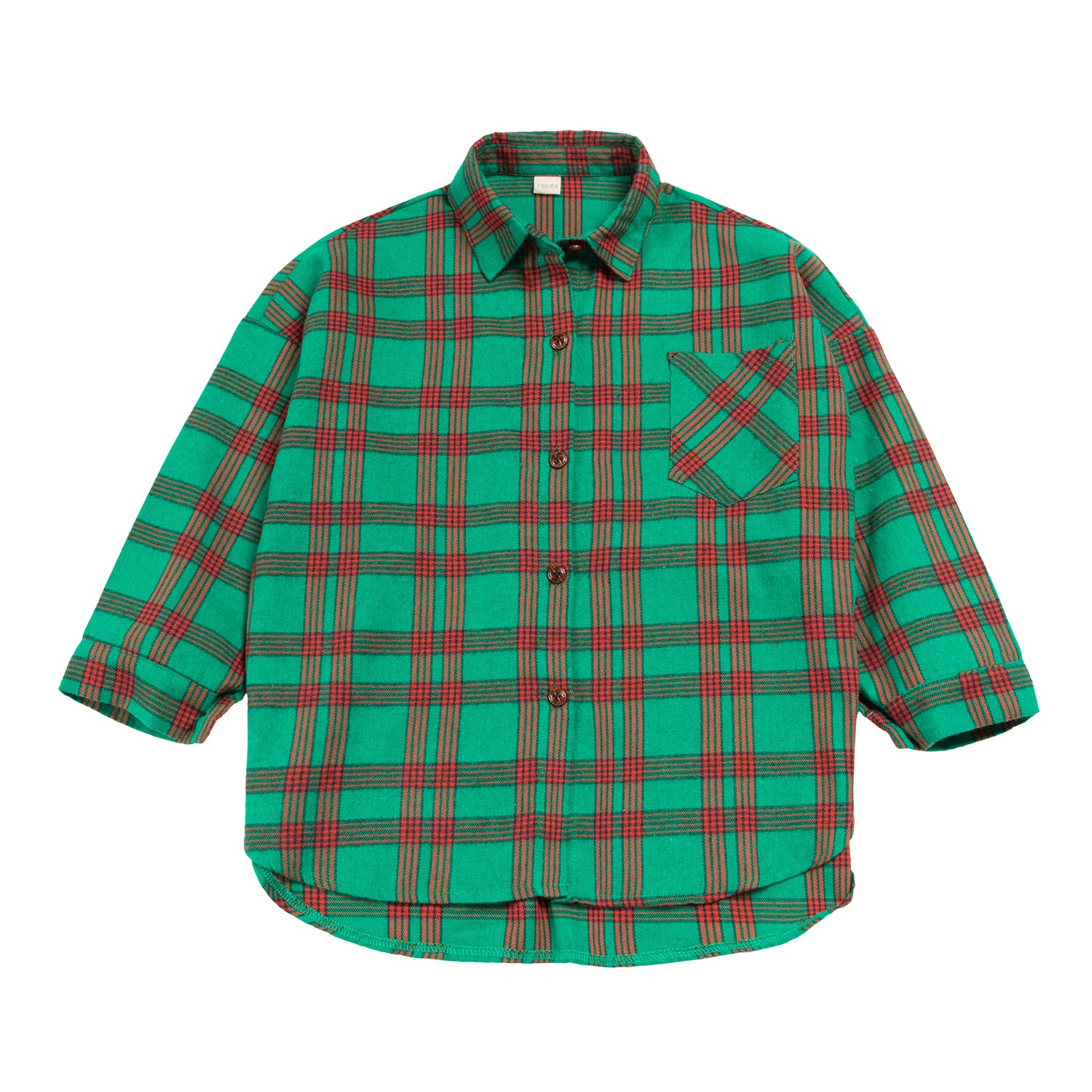 Girl's Button Plaid Classic Checkered Shirt