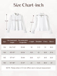 Load image into Gallery viewer, Girls Long Sleeve Shirts Chiffon Blouses with Polka Dot
