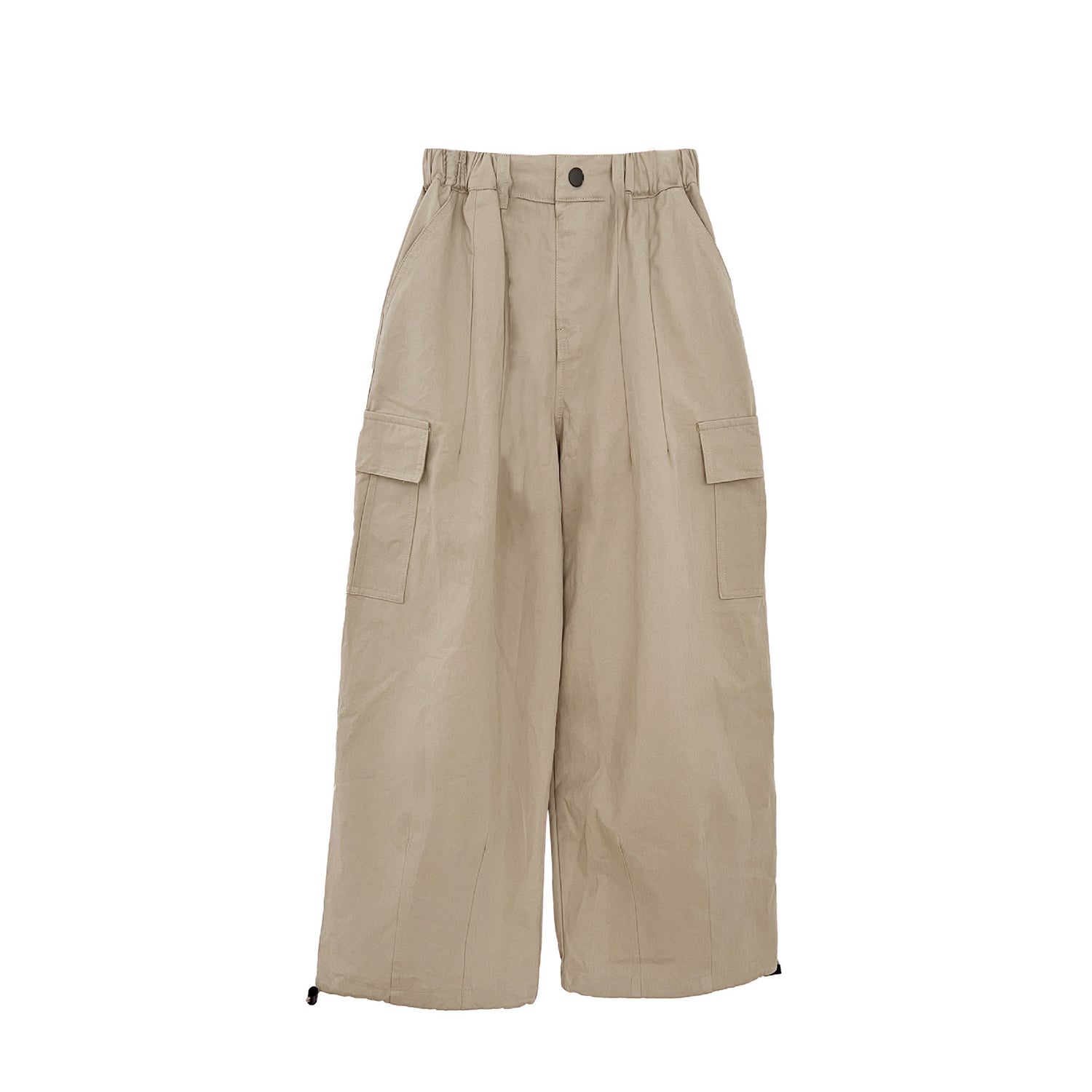 Girl's Elasticated Waist Cargo Trousers with Multi Pockets