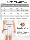 Carica l'immagine nel visualizzatore della galleria, Rolanko Girls Lace Mini Skirts Ruffle Pleated Tiered High Waist Flowy Skorts
