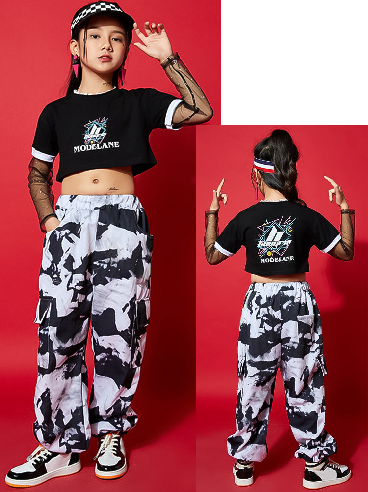 Girl's Fashionable Dance Casual Pants