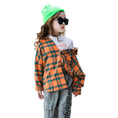 Load image into Gallery viewer, Girl's Button Plaid Classic Checkered Shirt
