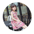 Load image into Gallery viewer, Girl‘s Toddler Cotton Sleeveless Floral Sundress
