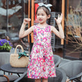 Load image into Gallery viewer, Girl‘s Toddler Cotton Sleeveless Floral Sundress
