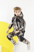 Carica l'immagine nel visualizzatore della galleria, Tuta da ragazzo con cappuccio, giacca, camicia, pantaloni da jogging, 2 pezzi 
