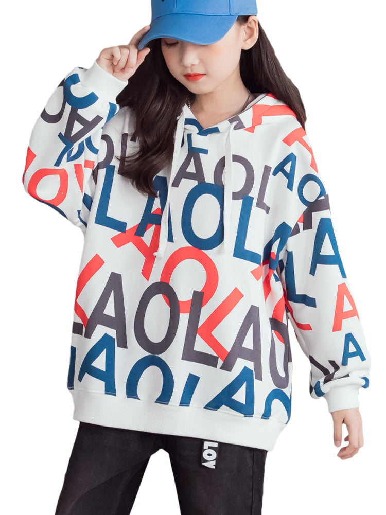 Girl's Hoodie Pullover Graphic Classic Sweatshirt