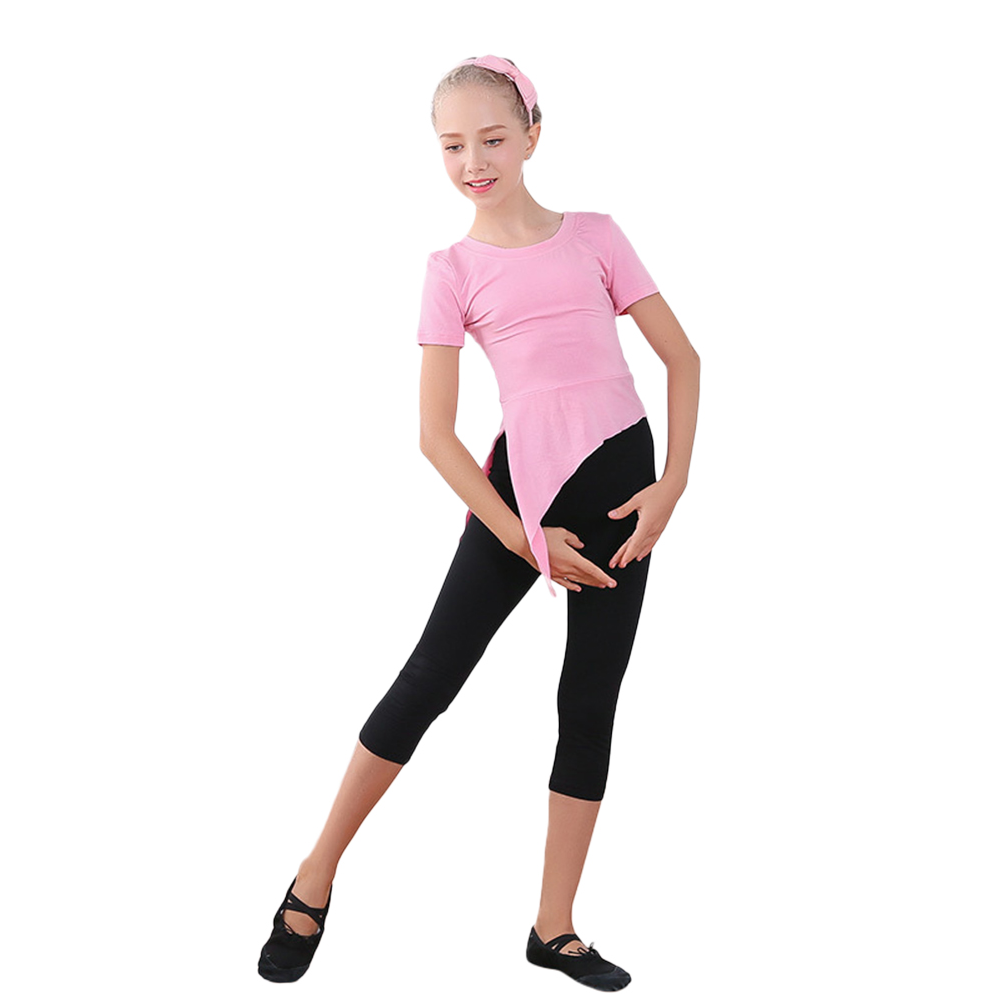 Rolanko Girl's ballet top plus pants set pink