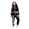 Load image into Gallery viewer, Girl's 2pcs Casual Dance Team Top Sweatsuit
