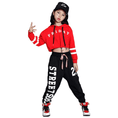 Load image into Gallery viewer, Girl's 2pcs Casual Dance Team Top Sweatsuit
