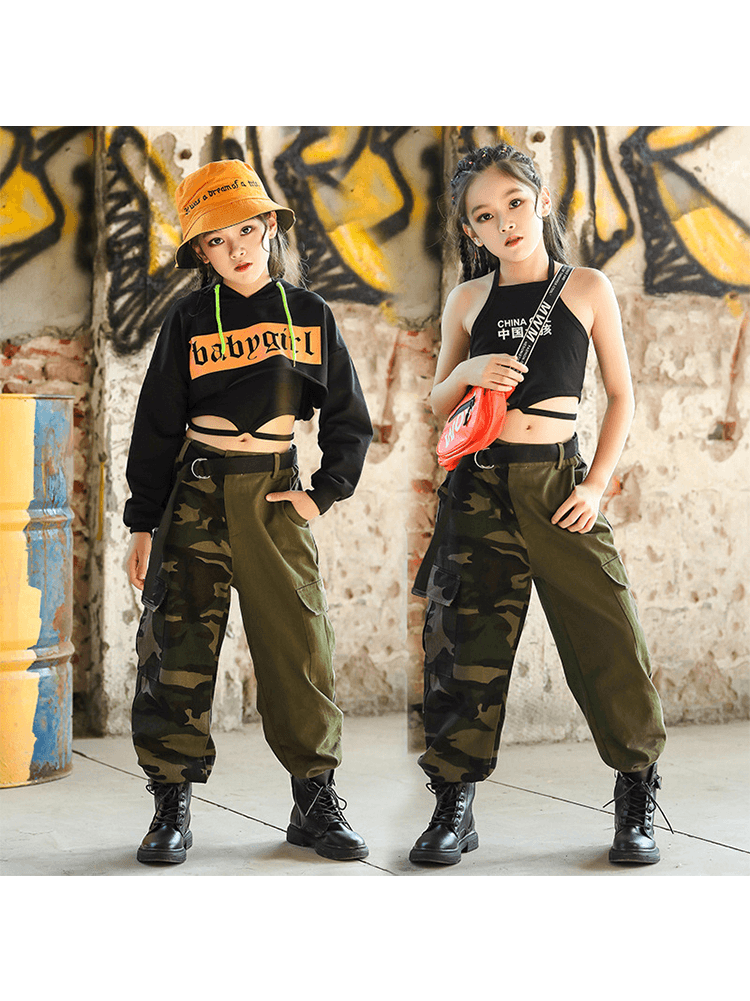 Girl's Fashionable Dance Casual Pants