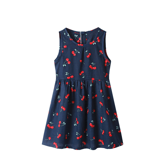 Girl‘s Toddler Cotton Sleeveless Floral Sundress