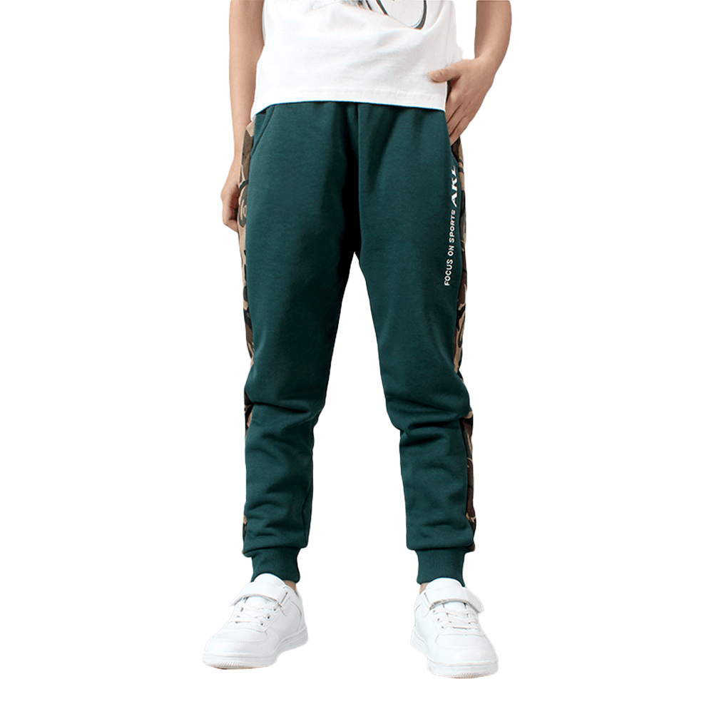 Boy's Camo Athletic Fleece Elastic Waist Sweatpants