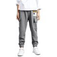 Load image into Gallery viewer, Boy's Cotton Athletic Jogging Exercise Leisure Sweatpants
