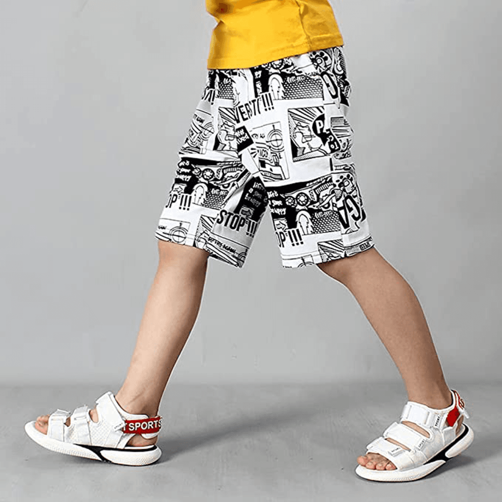 Boy's Cartoon Summer Beach Playwear Shorts