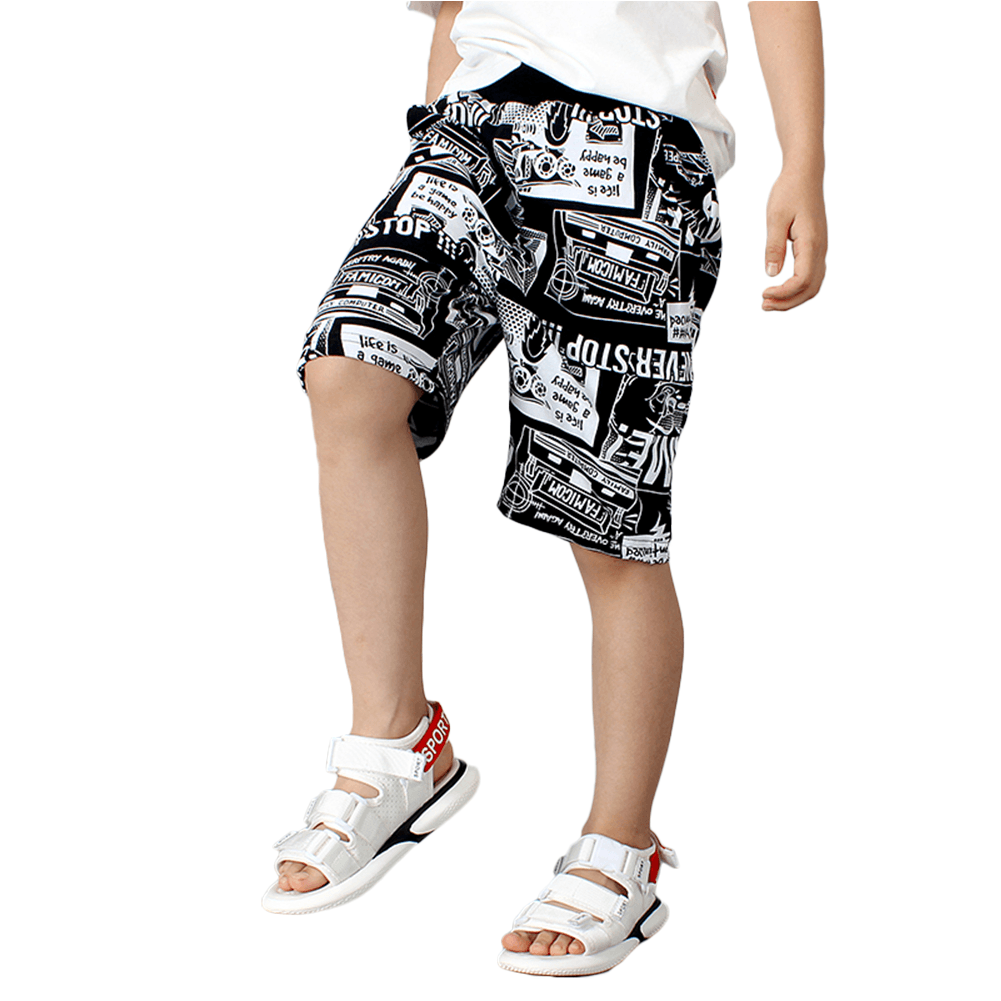 Boy's Cartoon Summer Beach Playwear Shorts