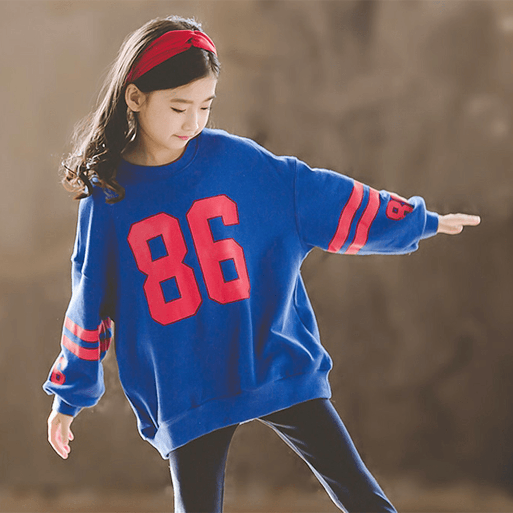 Girl's Pullover Kid's Crewneck Sweatshirt