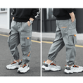 Load image into Gallery viewer, Boy's Elastic Waist Hiking Baggy Cargo Pants
