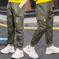 Load image into Gallery viewer, Boy's Elastic Waist Hiking Baggy Cargo Pants
