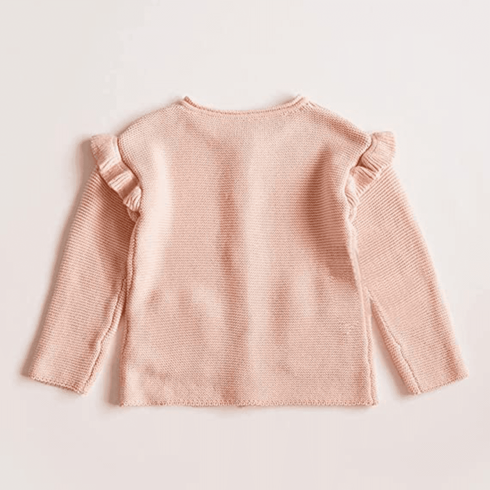 Girl's Toddler Spring Sweater Long Sleeve Knit Cardigan