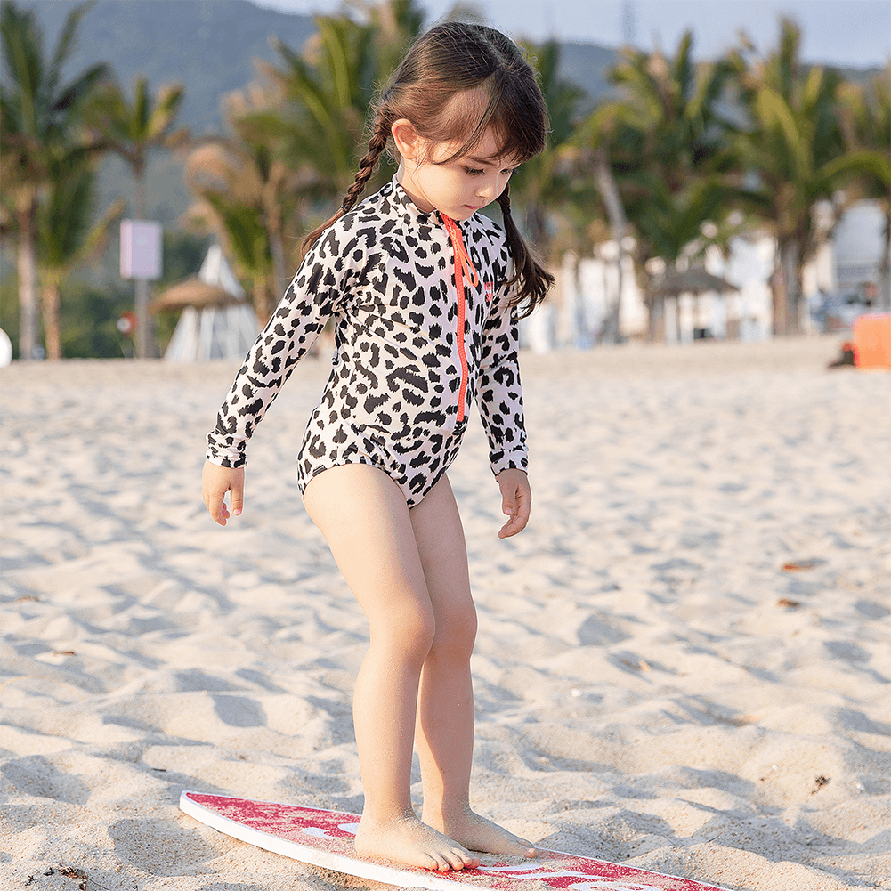 Girl's Summer Beach Outdoor Long Sleeve Swimsuit