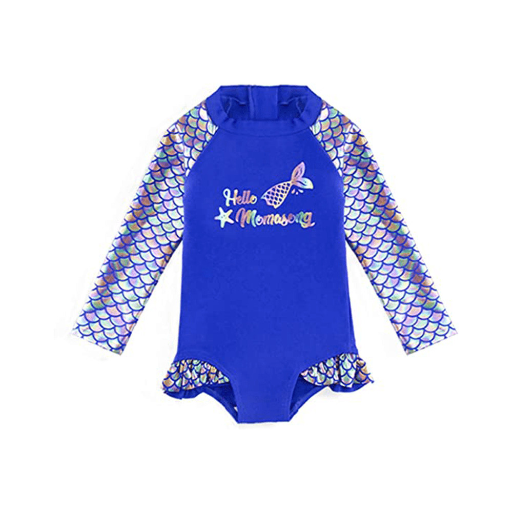 Girl's Summer Beach Outdoor Long Sleeve Swimsuit