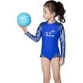 Load image into Gallery viewer, Girl's Summer Beach Outdoor Long Sleeve Swimsuit
