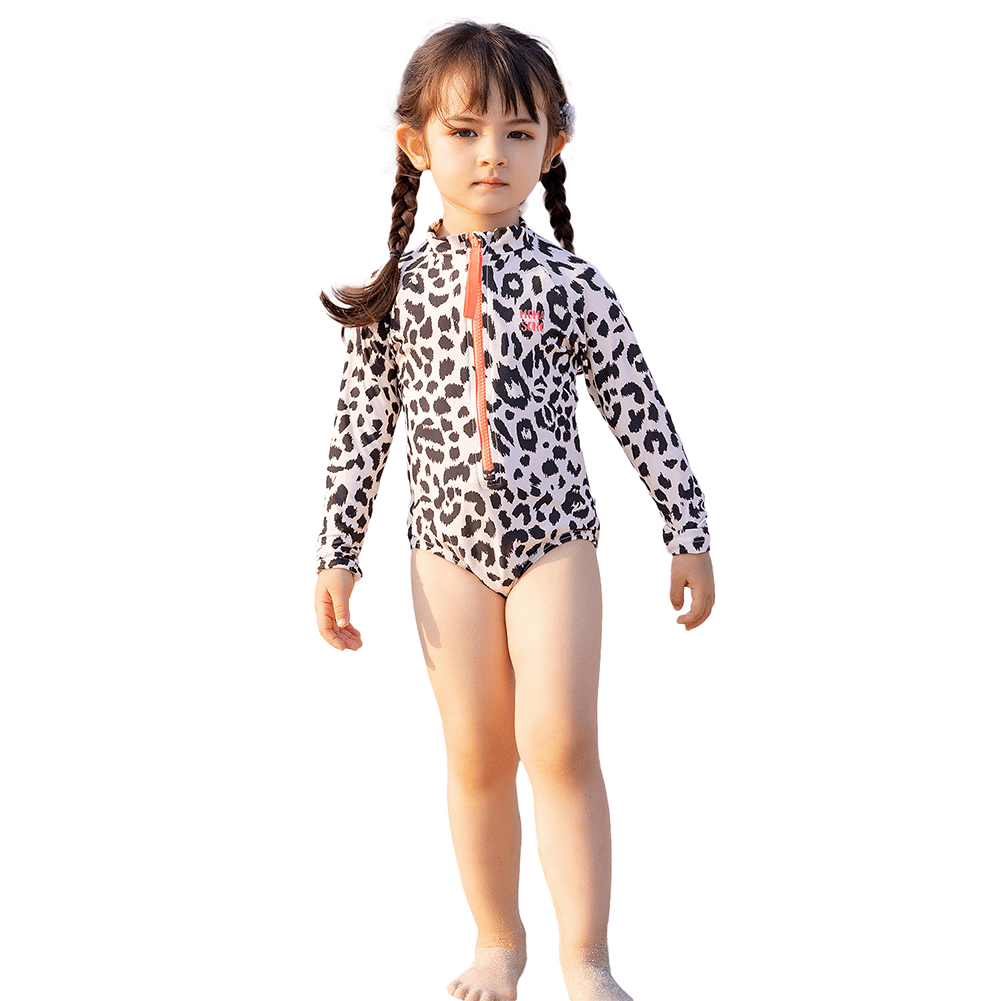 Girl's Summer Beach Outdoor Long Sleeve Swimsuit