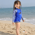 Load image into Gallery viewer, Girl's Summer Beach Outdoor Long Sleeve Swimsuit
