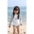 Load image into Gallery viewer, Girl's Summer Beach Outdoor Long Sleeve Swimsuit
