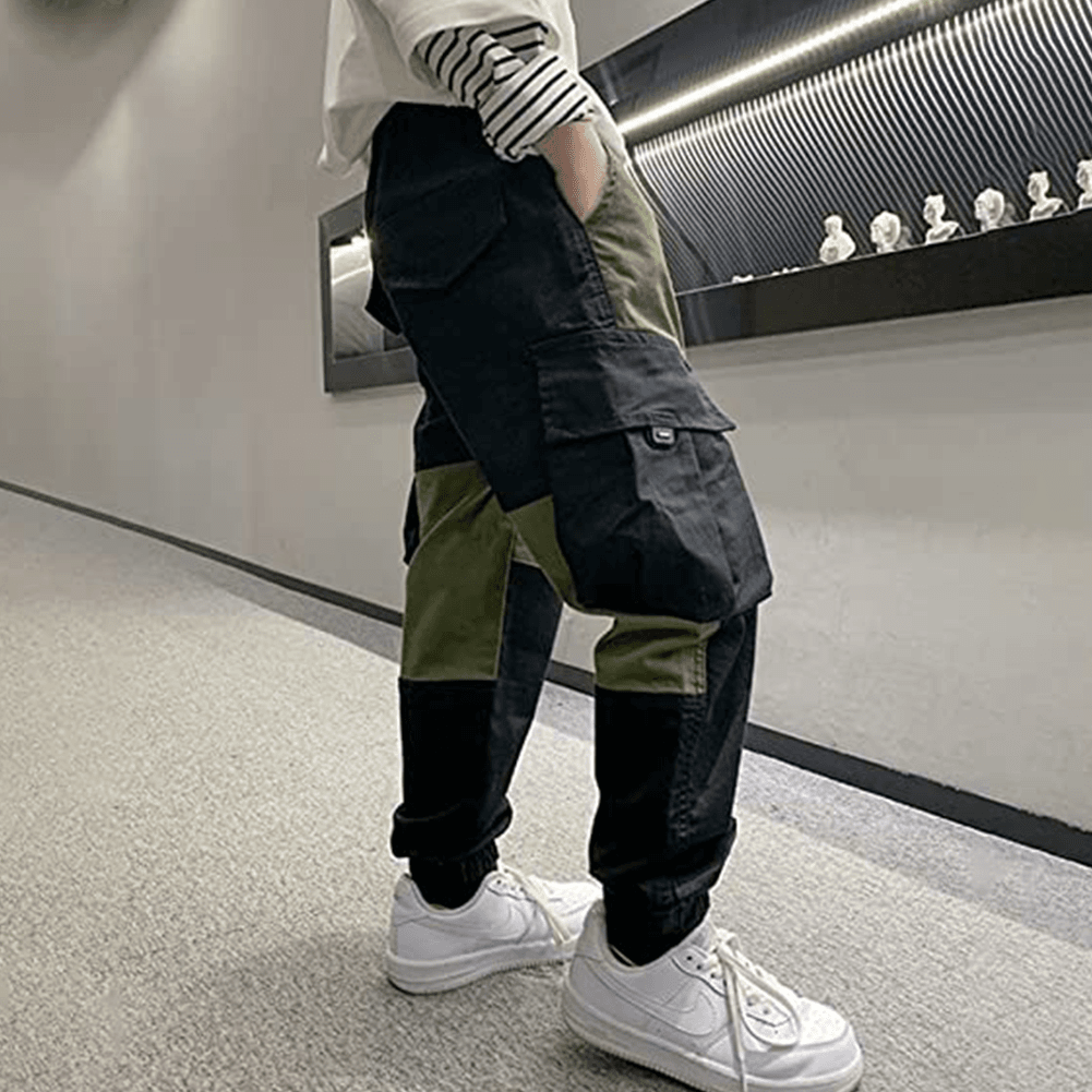 Boy's Outdoor Elastic Waist Cargo Pants