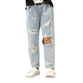 Load image into Gallery viewer, Girl's Skinny Elastic Waist Flared Stretchy Jeans
