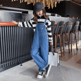 Load image into Gallery viewer, Girl's Denim Overalls Baggy Jumpsuits
