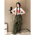 Load image into Gallery viewer, Girl's Casual High Waist Baggy Wide Leg Cargo Pants
