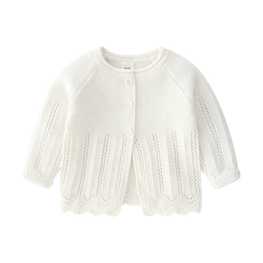 Cardigan in maglia a maniche lunghe maglione primaverile da bambina 