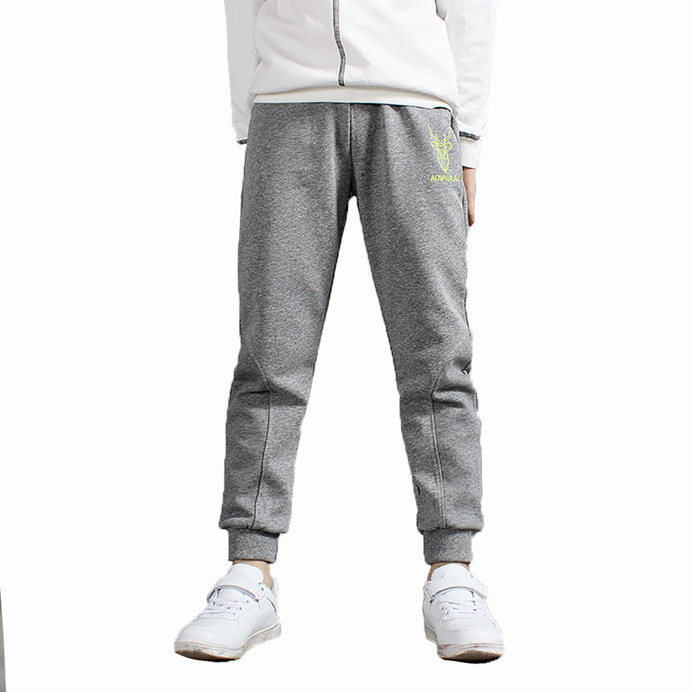 Boy's Fleece Athletic Jogging Tracksuit Sweatpants